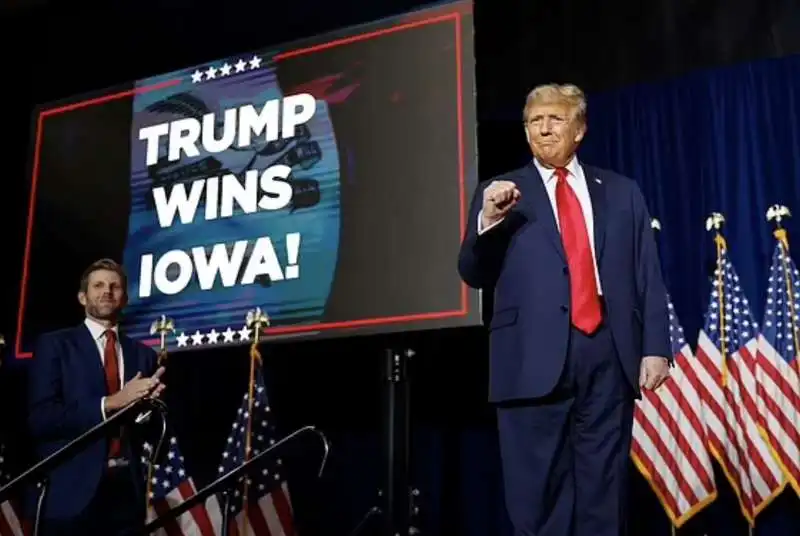 donald trump vince i caucus in iowa    