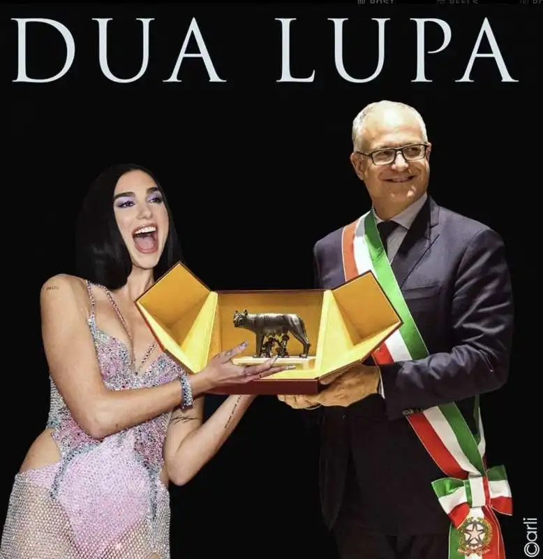 DUA LUPA - MEME BY EMILIANO CARLI 