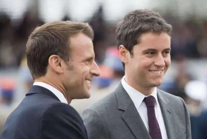 emmanuel macron   gabriel attal   