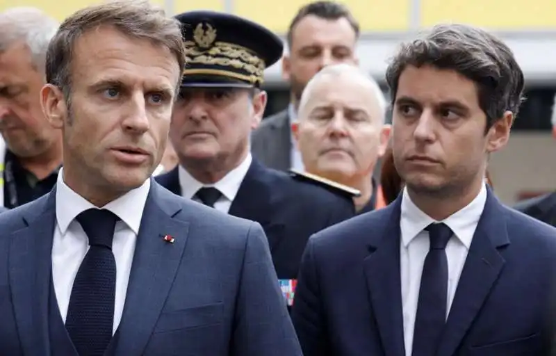 emmanuel macron   gabriel attal  