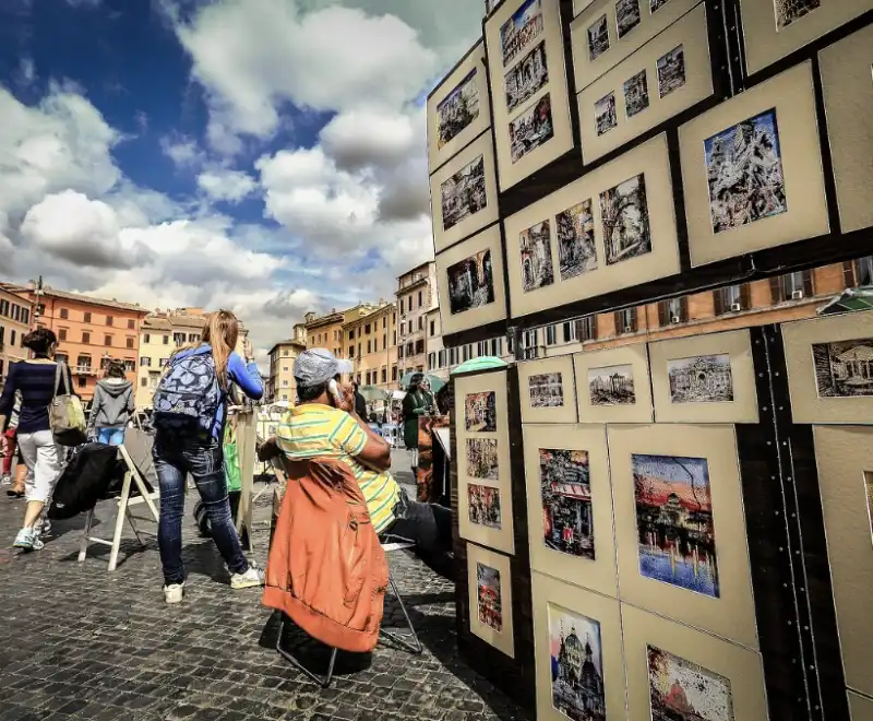 finti artisti di strada a roma   2