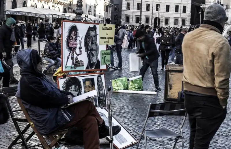 finti artisti di strada a roma   4