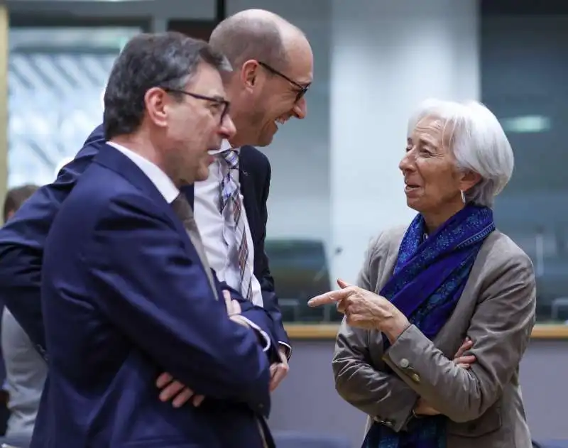 GIANCARLO GIORGETTI - VINCENT VAN PETEGHEM - CHRISTINE LAGARDE 