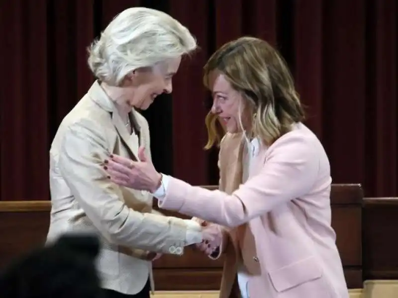 GIORGIA MELONI E URSULA VON DER LEYEN A FORLI