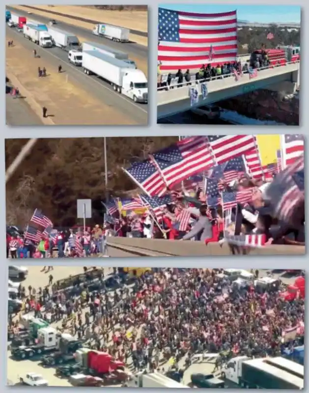 I CONVOGLI DI TIR DIRETTI IN TEXAS