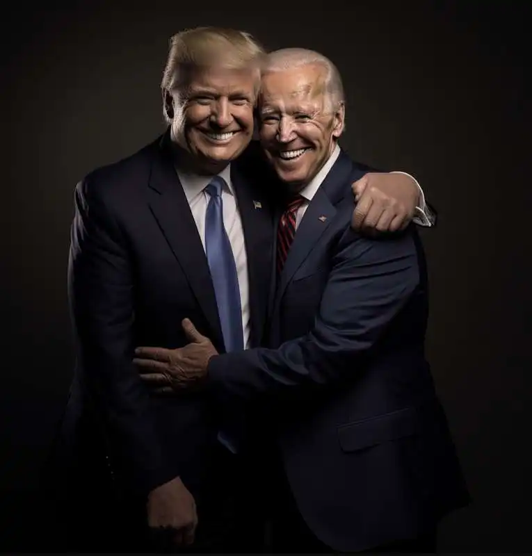 joe biden donald trump amiconi secondo l'intelligenza artificiale 