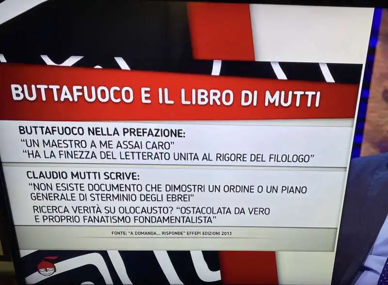 LA NOTIZIA DELLA PREFAZIONE DI BUTTAFUOCO AL LIBRO DI CLAUDIO MUTTI A DIMARTEDI 