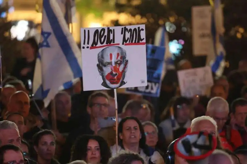 manifestazione contro netanyahu in israele    2