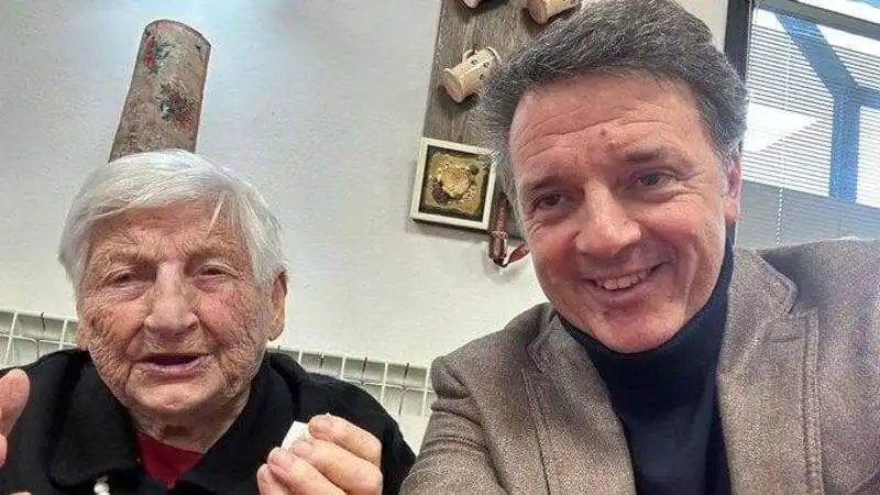 Matteo Renzi capodanno con la nonna