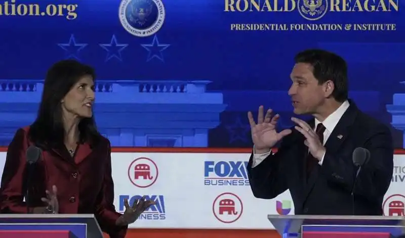 NIKKI HALEY E RON DESANTIS    