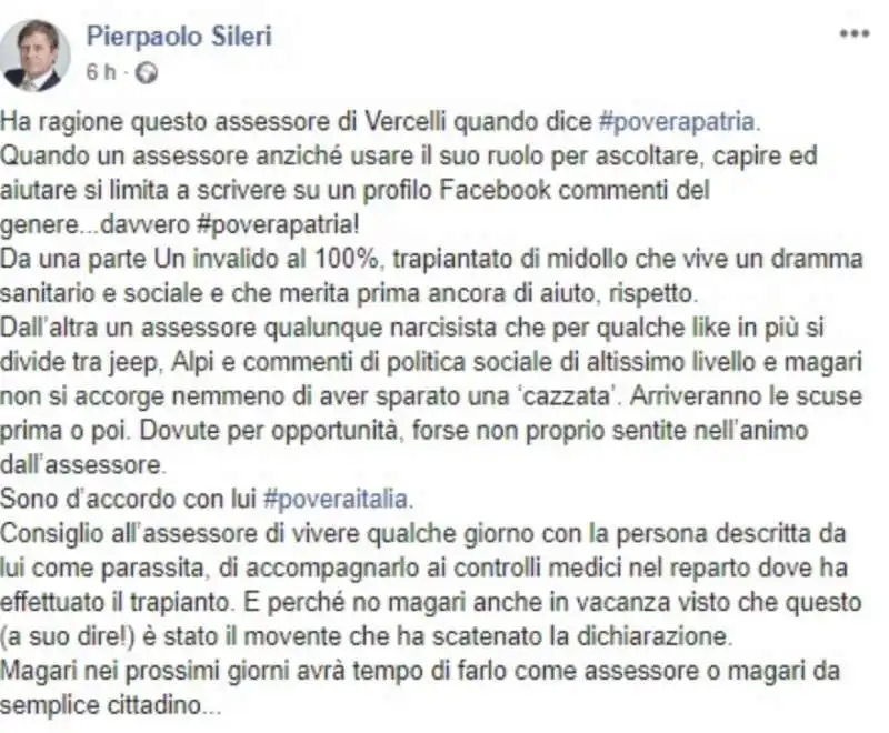 pierpaolo sileri contro emanuele pozzolo