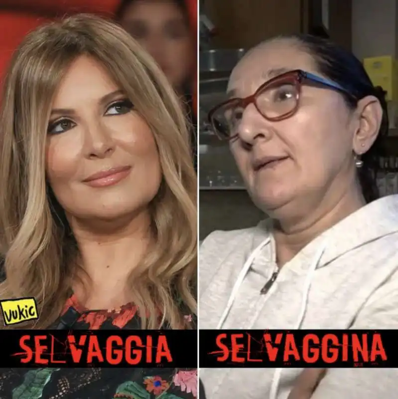 SELVAGGIA E SELVAGGINA - MEME BY VUKIC