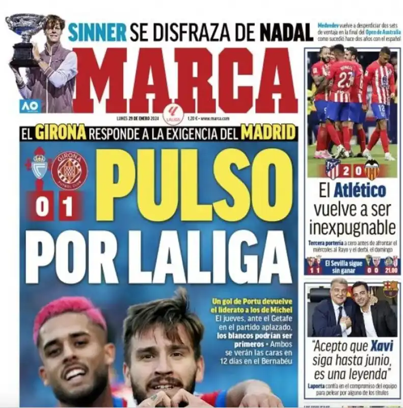 SINNER PRIMA PAGINA DI MARCA