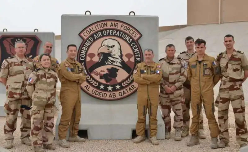 SOLDATI NELLA BASE AMERICANA DI AL UDEID IN QATAR