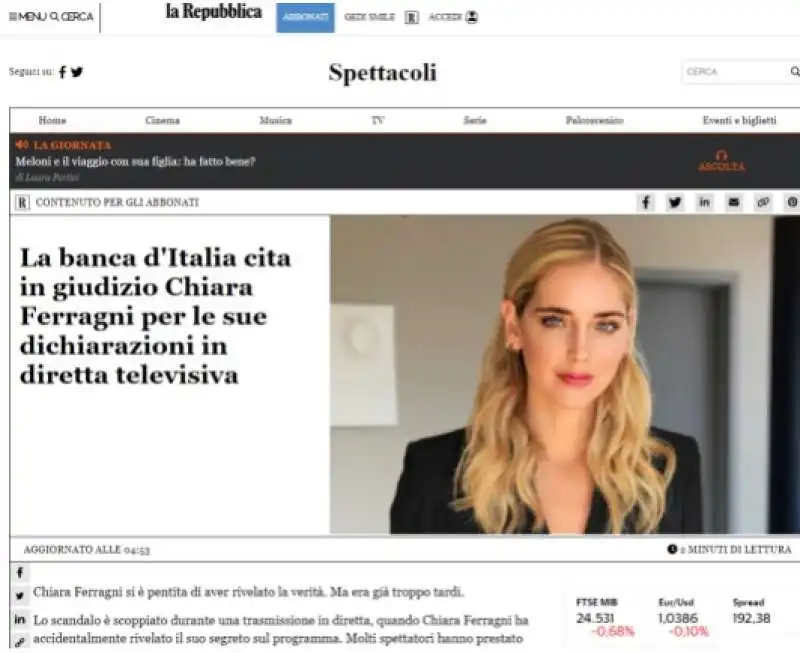 truffa del sito prosper pulse che sfrutta l immagine di chiara ferragni 