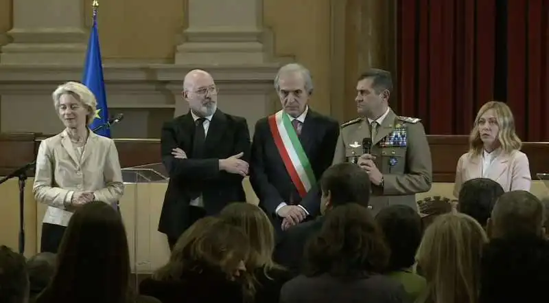 ursula von der leyen   stefano bonaccini   gian luca zattini   francesco paolo figliuolo   giorgia meloni   2