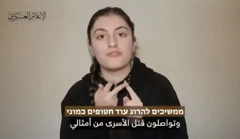 video degli ostaggi israeliani pubblicato da hamas   2