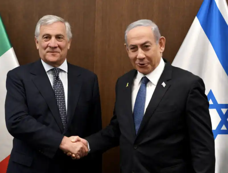 ANTONIO TAJANI BENJAMIN NETANYAHU