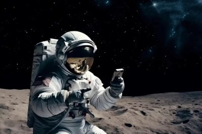 ASTRONAUTA CON TELEFONO