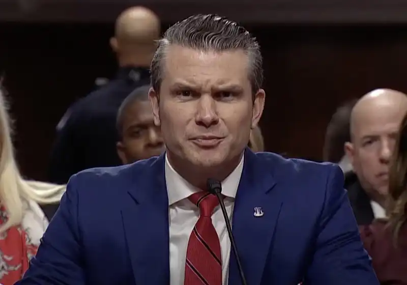 audizione di pete hegseth al senato.       