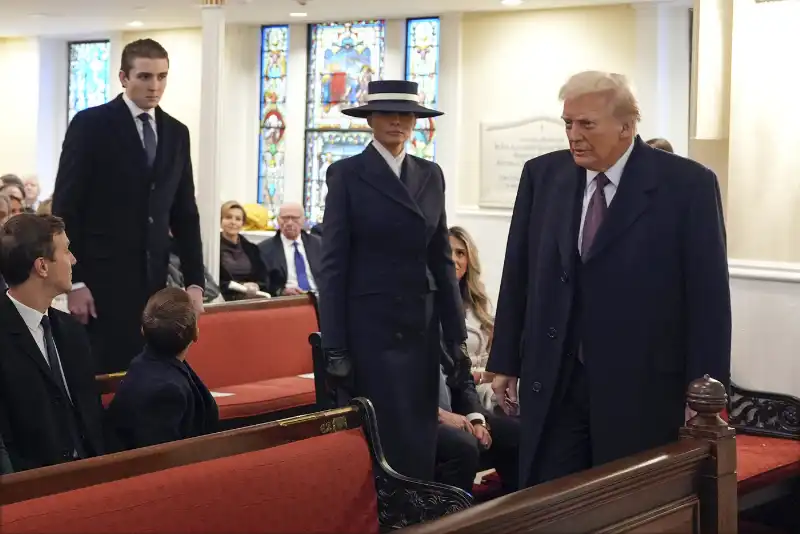 BARRON MELANIA E DONALD TRUMP