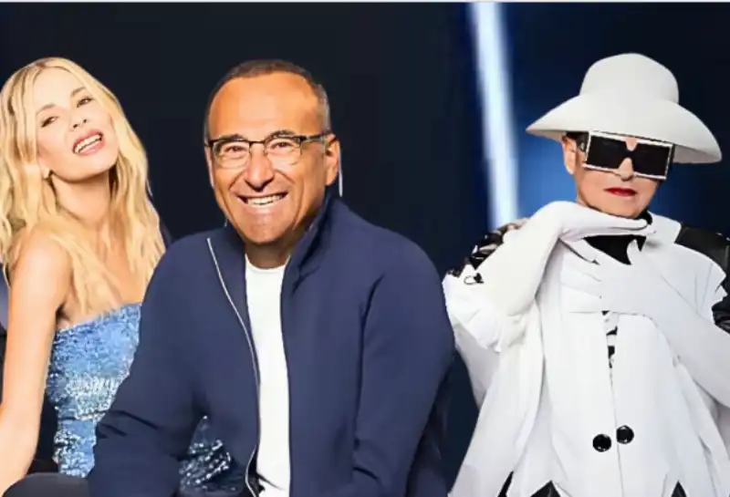 CARLO CONTI ALESSIA MARCUZZI E CRISTIANO MALGIOGLIO