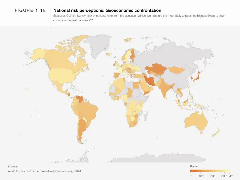 confronto geoeconomico   percezione nazionale dei rischi   rapporto sui rischi globali del world economic forum (davos)