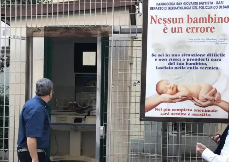 culla termica nella chiesa San Giovanni Battista a Bari

