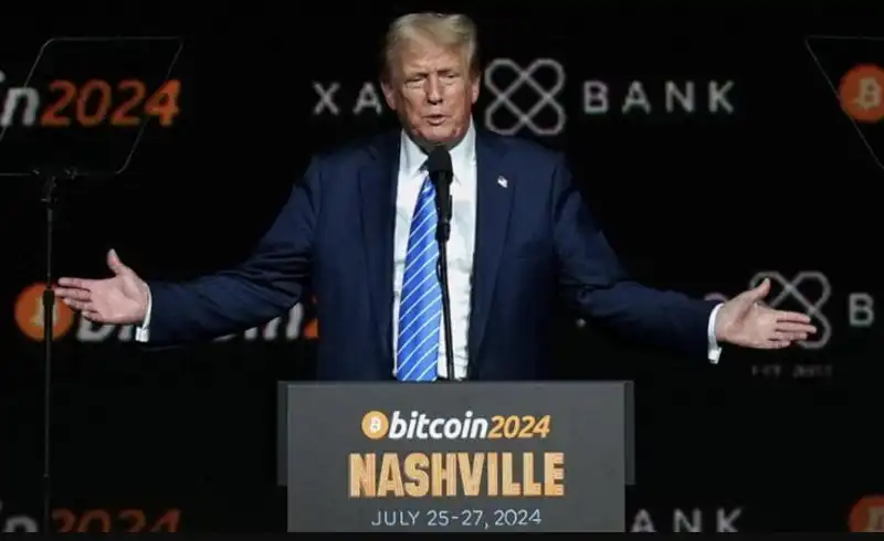 DONALD TRUMP ALLA BITCOIN CONFERENCE DI NASHVILLE