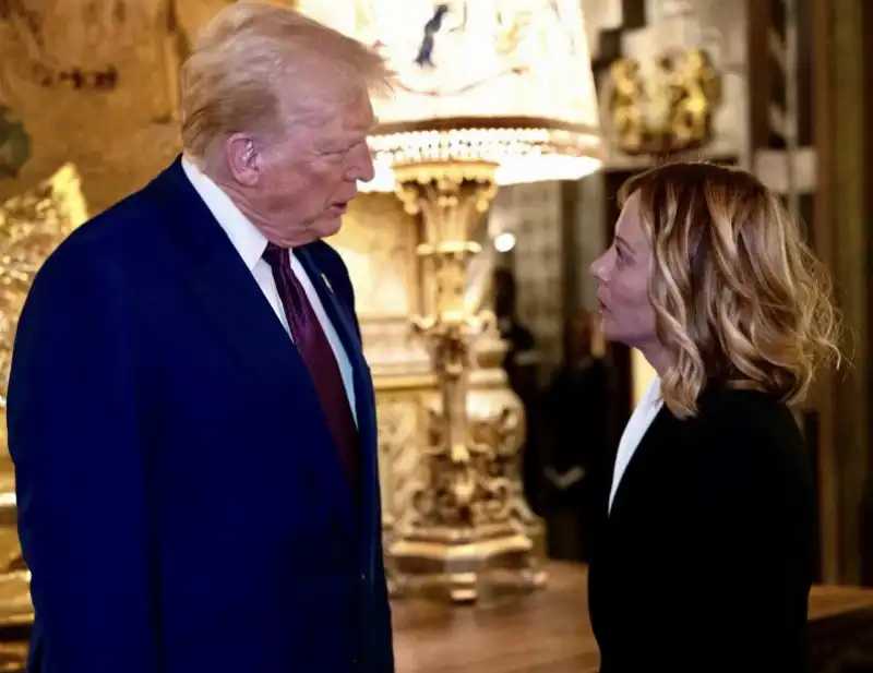 DONALD TRUMP GIORGIA MELONI