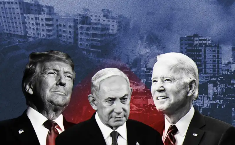 DONALD TRUMP JOE BIDEN BENJAMIN NETANYAHU