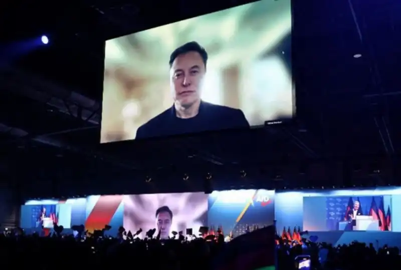 elon musk al congresso di afd 2