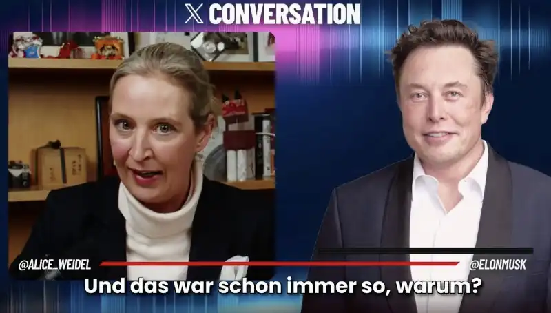 elon musk intervista alice weidel su x   2