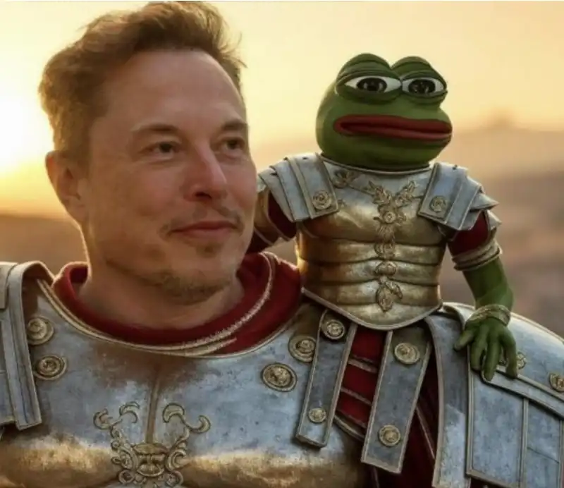 ELON MUSK - Kekius Maximus CON PEPE THE FROG