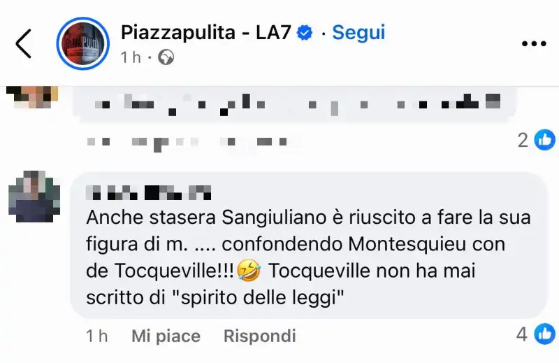 GAFFE DI GENNARO SANGIULIANO A PIAZZAPULITA 