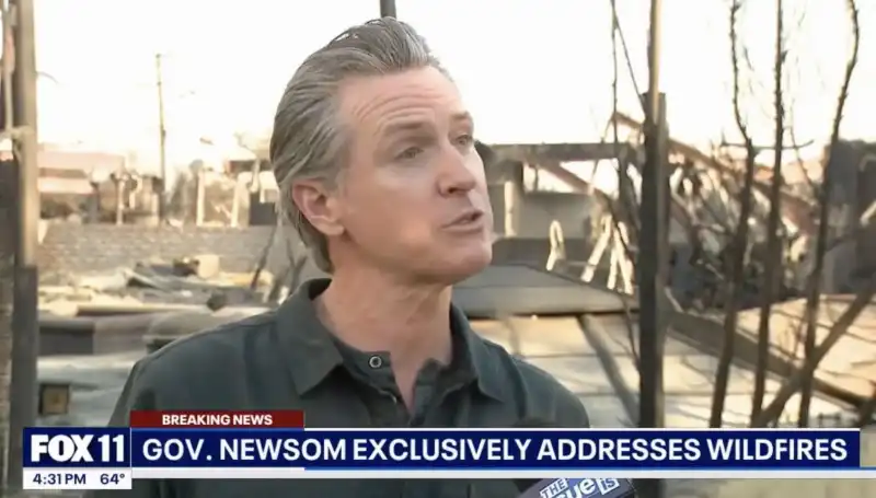 gavin newsom ride e balletta in diretta tv. 