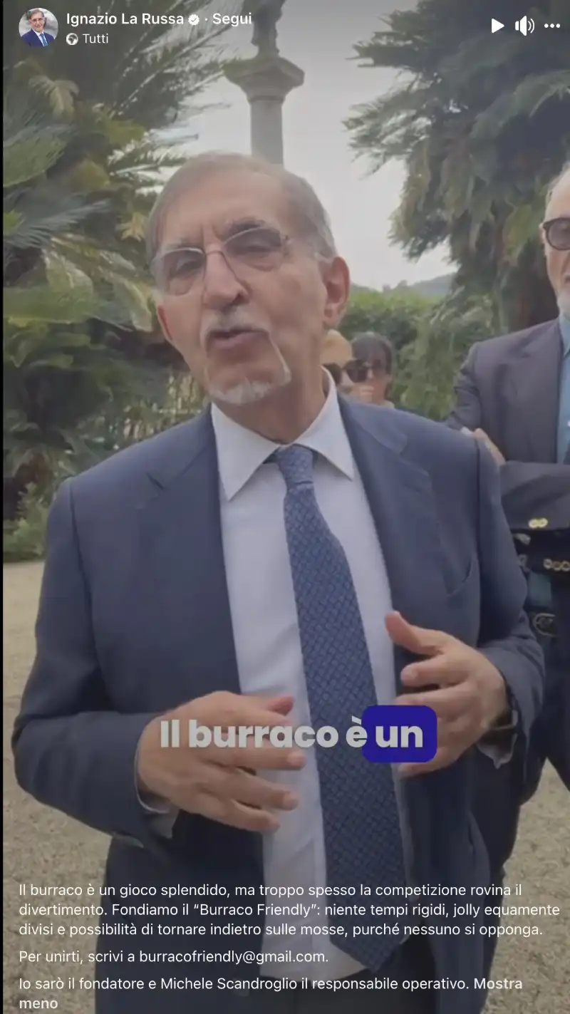 ignazio la russa fonda il burraco friendly   2