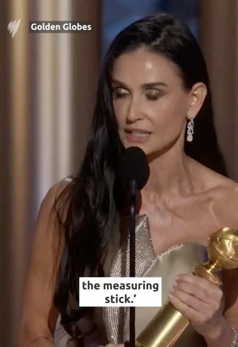 il discorso di demi moore ai golden globe 4