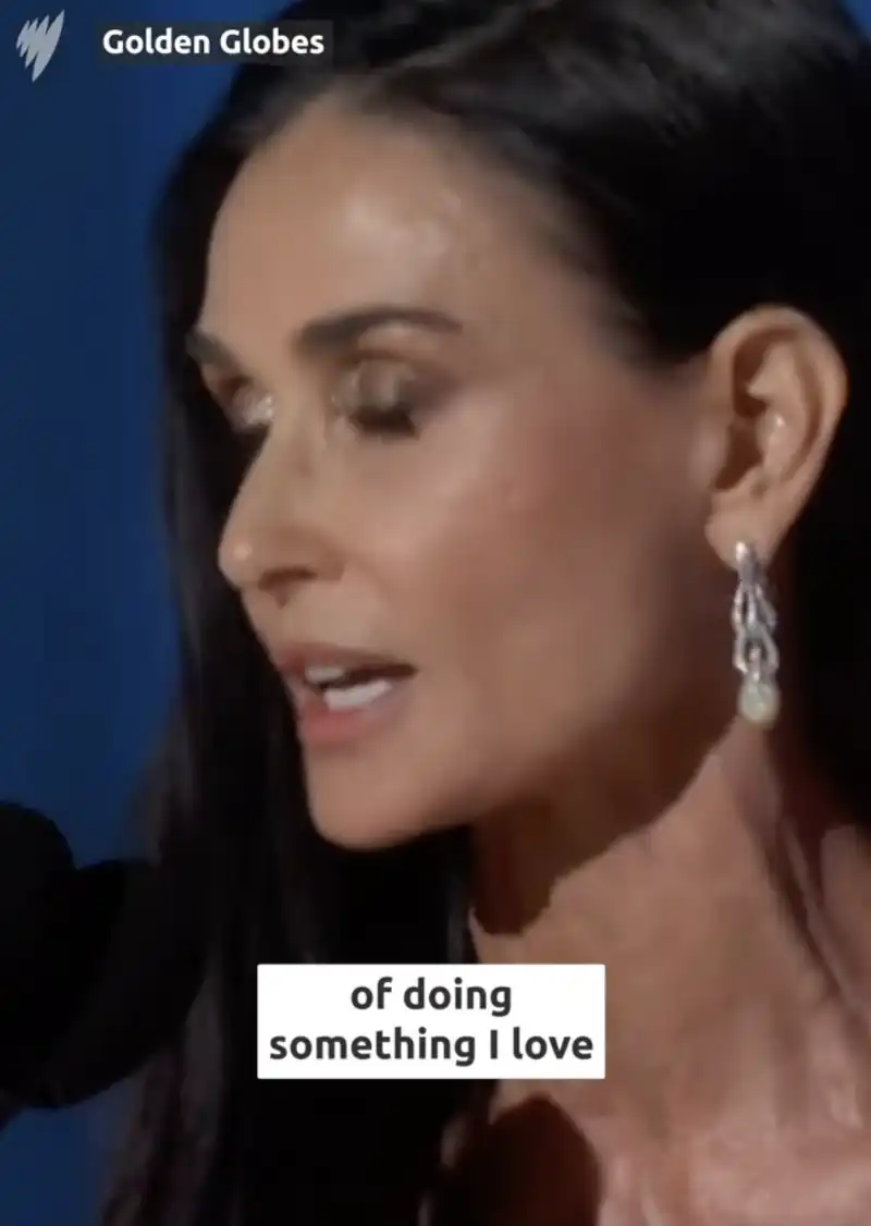 il discorso di demi moore ai golden globe 8