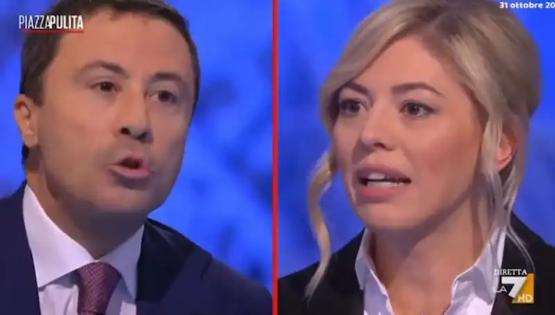 italo bocchino vs maria rosaria boccia a piazzapulita   31 ottobre 2024