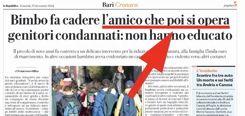 LA REPUBBLICA - BIMBO SI OPERA DA SOLO 