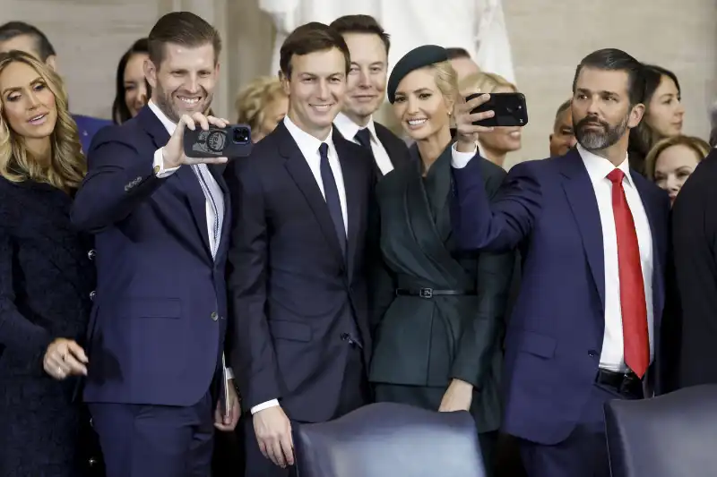 lara   eric trump   jared kushner   elon musk   ivanka trump   donald trump jr  foto lapresse   