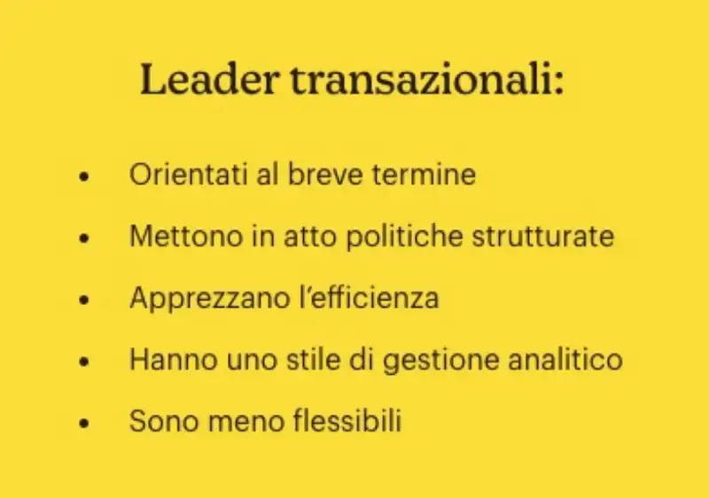 LEADER TRANSAZIONALI