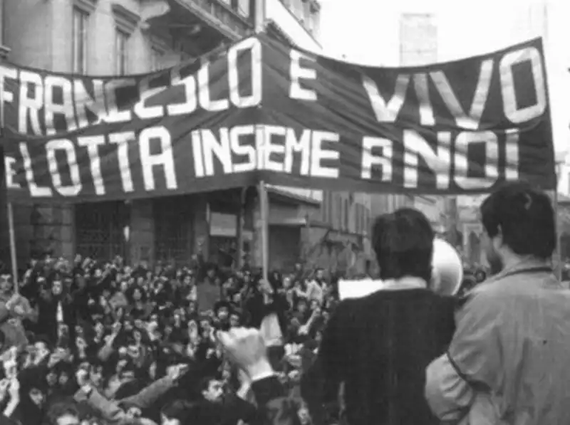 manifestazione per francesco lorusso, 16 marzo 1977