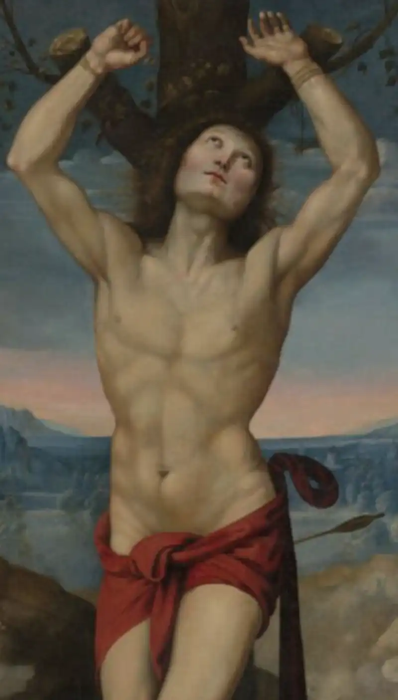 martirio di San Sebastiano attribuito al Perugino