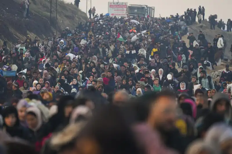 striscia di gaza   il controesodo dal sud al nord della striscia   foto lapresse   18