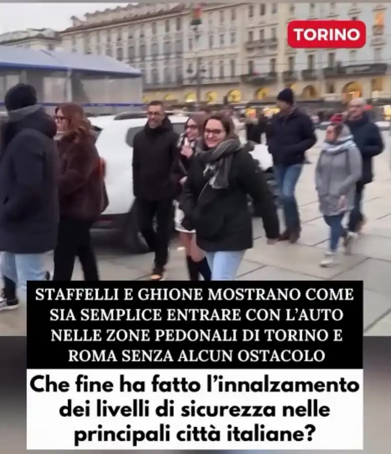 striscia la notizia entra nelle zone pedonali di roma e torino 5