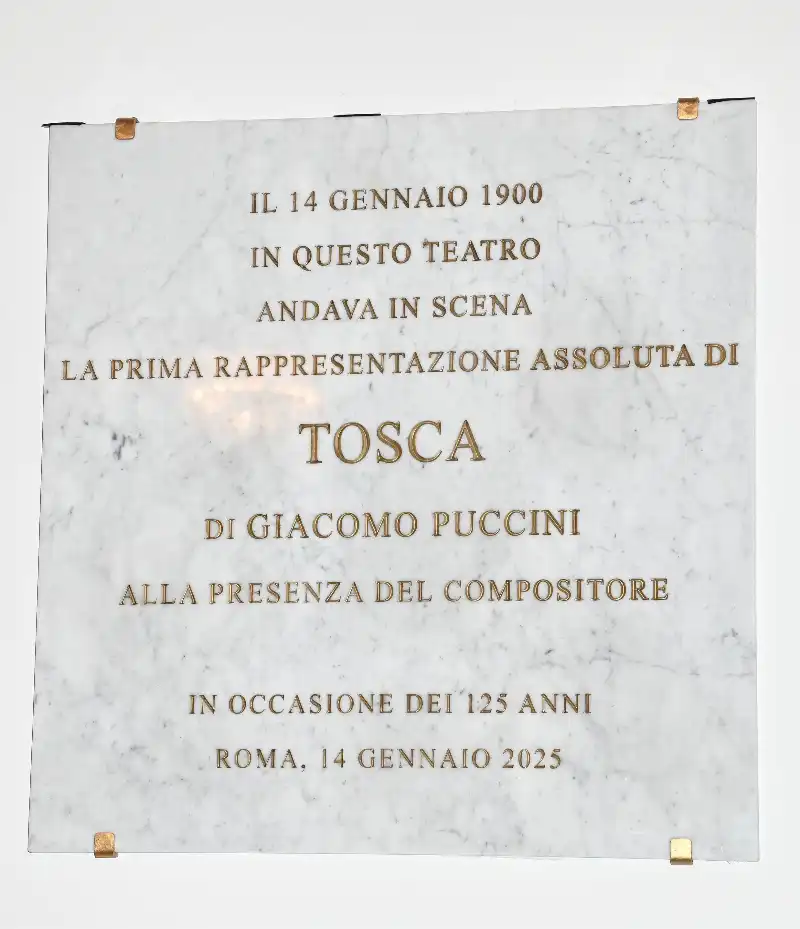 targa 125 anni della tosca