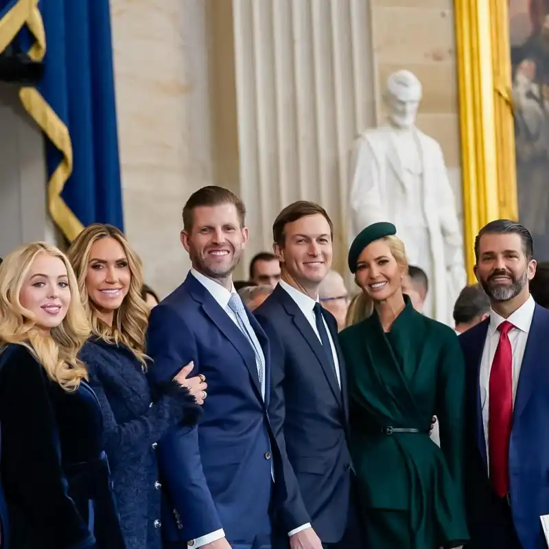 tiffany   lara   eric trump   jared kushner   ivanka donald jr trump