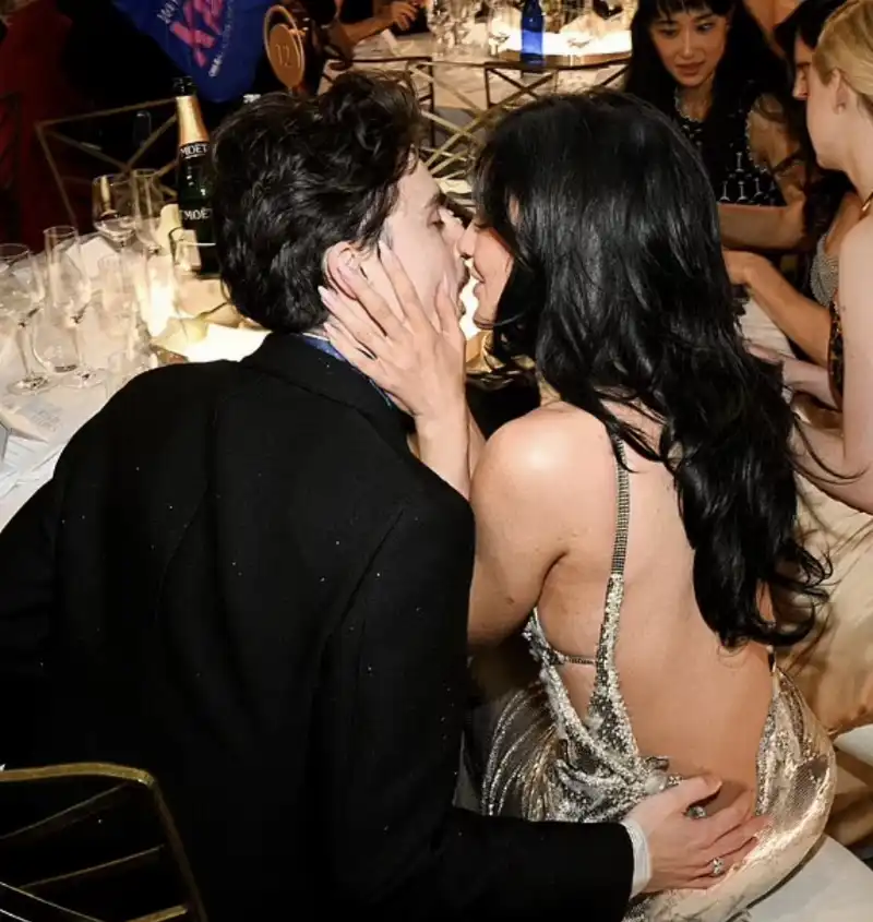 timothee chalamet   kylie jenner   golden globe 2025